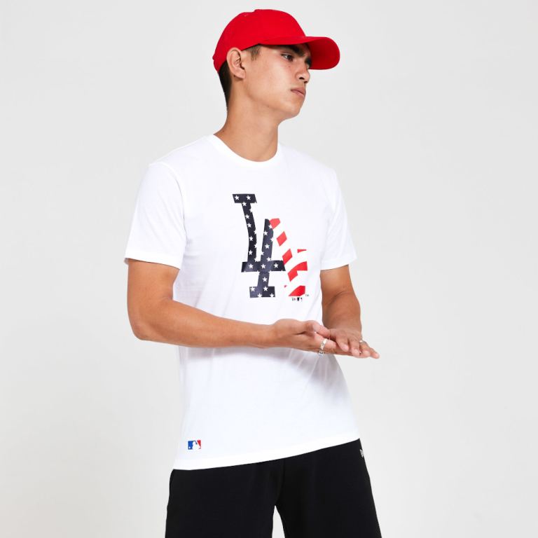 Ropa New Era Mlb Blancos - LA Dodgers Team Logo 76035NDGV